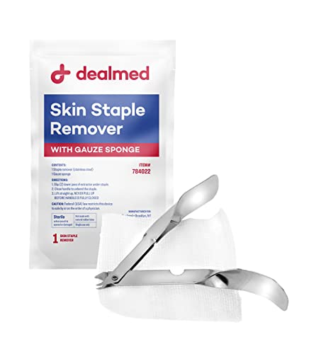 Dealmed Sterile Staple Removal Kit, Includes Staple Remover and Essentials
