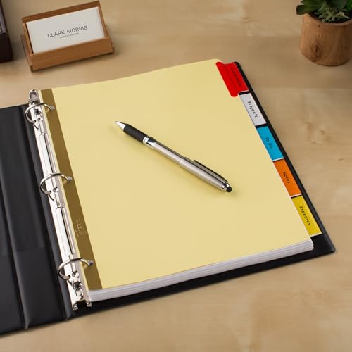 Modern Avery Binder Dividers - 5-Tab Insertable Multicolor Big