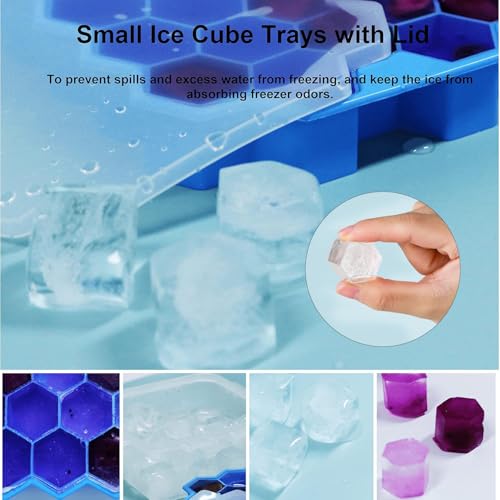 Minimalist Ice Cube Trays for Freezer with Lid-37 Grid Essentials