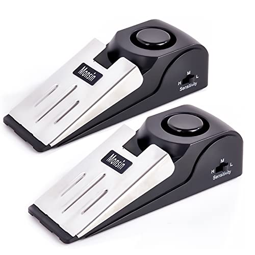 Smart Home Door Stop Alarm, Door Stopper with 120DB Security Alarm, Floor