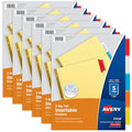 Modern Avery Binder Dividers - 5-Tab Insertable Multicolor Big