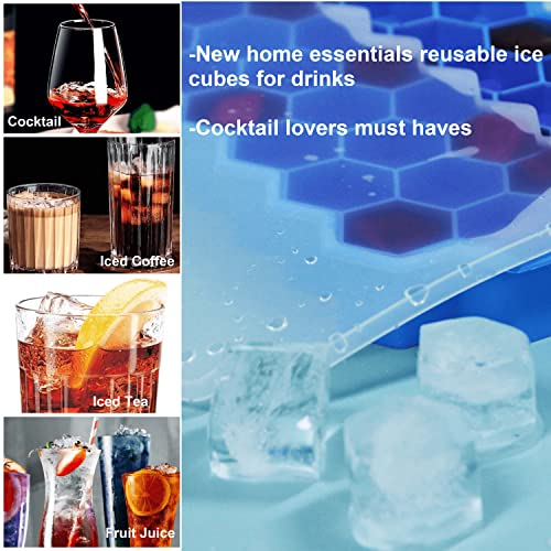 Minimalist Ice Cube Trays for Freezer with Lid-37 Grid Essentials