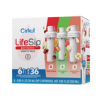 Vitamin-Infused LifeSip 6-Pack Variety Pack PN3A - Sugar-Free Fruit Flavor Cartridge Refill - Default Title
