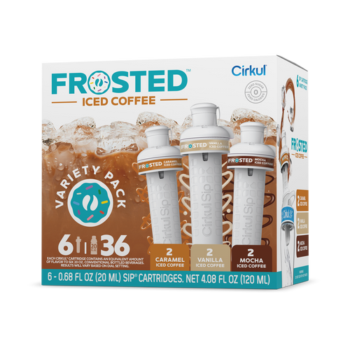 Natural Fruit Flavored Frosted Iced Coffee 6-Pack Variety Pack RAJT - Zero-Calorie Multi-Flavor Sip Pods for Water Bottle - Default Title