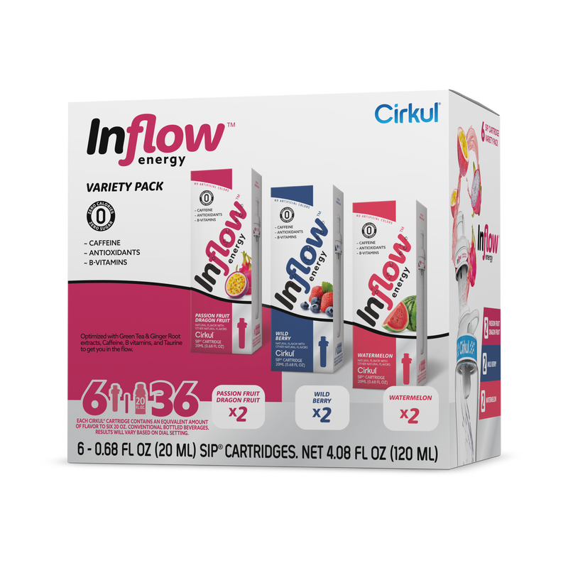 Sugar-Free Inflow Energy 6-Pack Variety Pack VCUW - Sugar-Free Fruit Flavor Cartridge Refill - Default Title