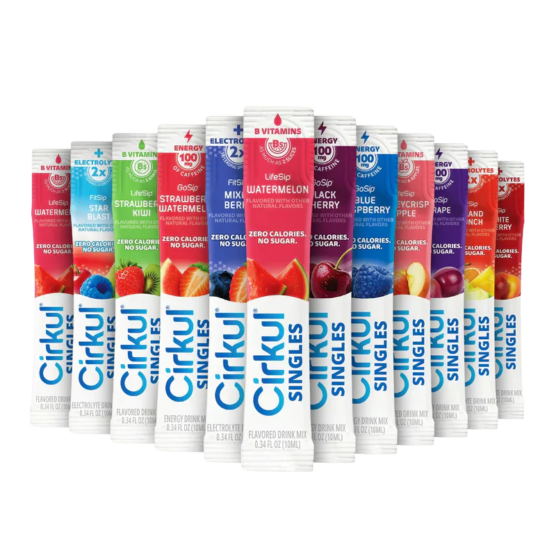 Vitamin-Infused 24-Pack  Singles Variety Bundle GXPG - Zero-Calorie Multi-Flavor Sip Pods for Water Bottle - Default Title