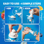 Refreshing Electrolyte FitSip 6-Pack Variety Pack HE3H - Zero-Calorie Multi-Flavor Sip Pods for Water Bottle Detail
