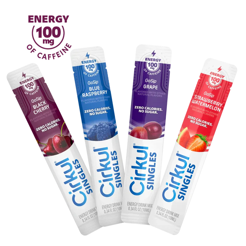 Natural Fruit Flavored 16-Pack  Singles GoSip Bundle H74N - Vitamin-Infused Natural Refreshing Flavor Core - Default Title