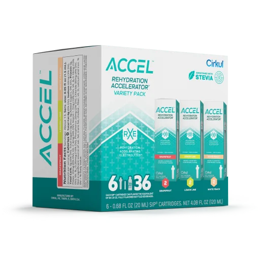 Zero-Calorie Accel 6-Pack Variety Pack IZ9I - Zero-Calorie Multi-Flavor Sip Pods for Water Bottle Detail