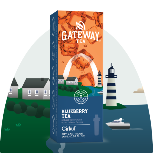 Natural Fruit Flavored Gateway Blueberry Tea BF2I - Sugar-Free Fruit Flavor Cartridge Refill - Default Title