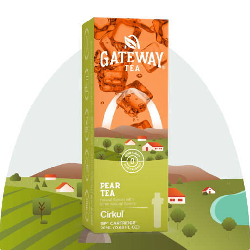 Refreshing Electrolyte Gateway Pear Tea KXH2 - Zero-Calorie Multi-Flavor Sip Pods for Water Bottle - Default Title